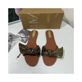 ZA Women s Shoes 2025 Summer New Flat Round Toe One Strap Bow Open Toe Casual Beach Shoes image 0