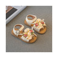 2025 Summer New Girl s Flower Sandals Fairy Style Princess Shoes Children s Baby Shoes Soft soled Beach Shoes Fashionable