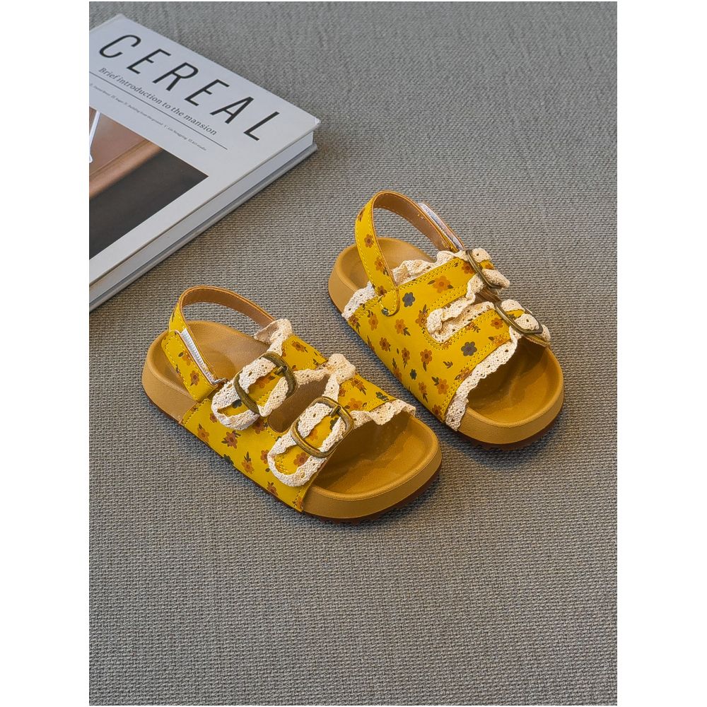 Girls Sweet Princess Shoes Non slip Sandals 2025 Summer New Collection Children s Open toed Beach Shoes Soft soled Casual Shoes Trendy image 2