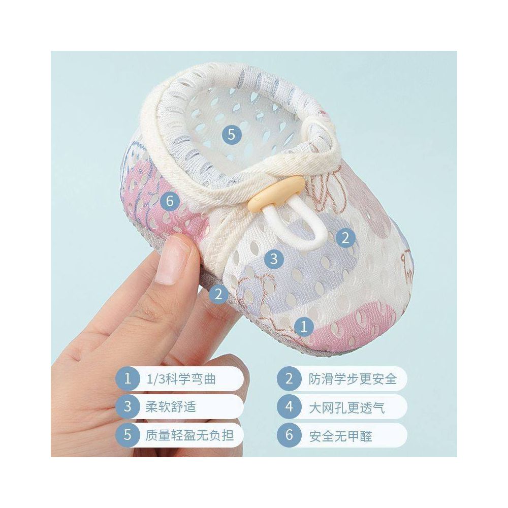 Children s floor shoes baby summer thin indoor home anti slip and cooling learning socks baby mesh shoes socks image 3