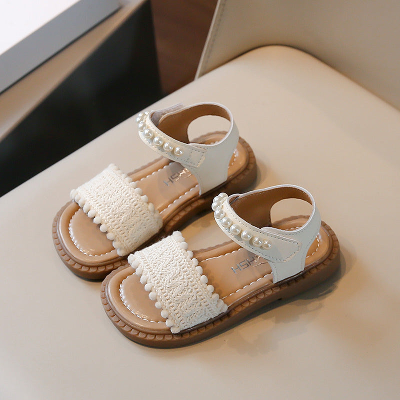 Children's Fashionable Pearl Beach Sports Sandals