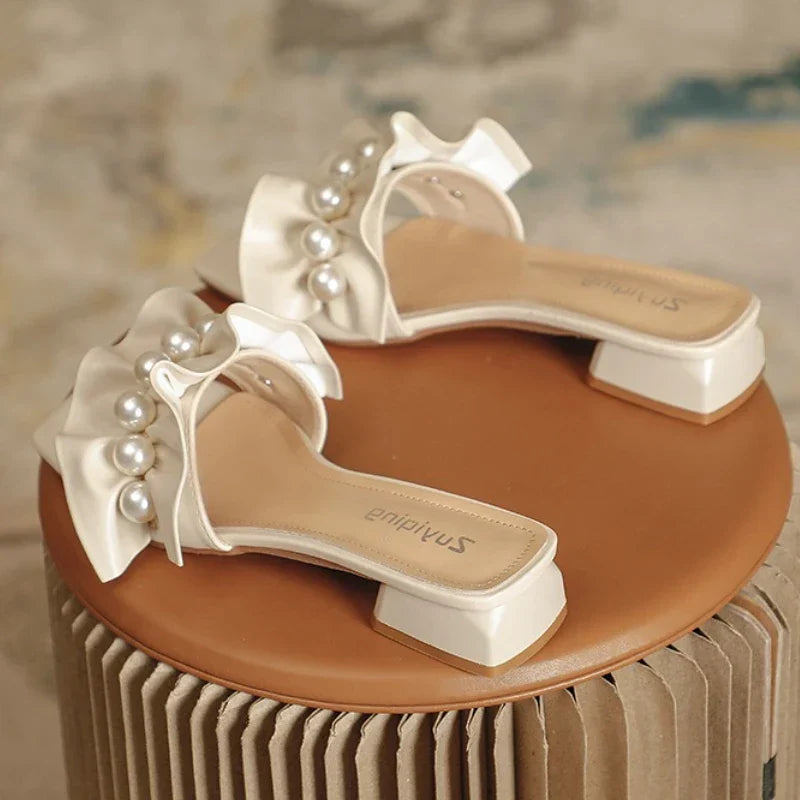 2025 Summer Large Size  Sandalias De Verano Crystal Rhinestones Toe Ring Cute Trending Slipper Slides Rainbow Sandals