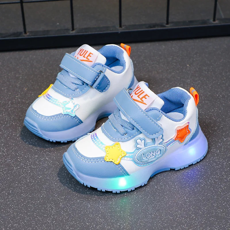 Fashion Kid Sneaker 25autumn New Light Baby Shoe Soft Sole Walking Shoe Trend Boy Shoe Allmatch Kid Shoes Anti Slip Girl Sneaker