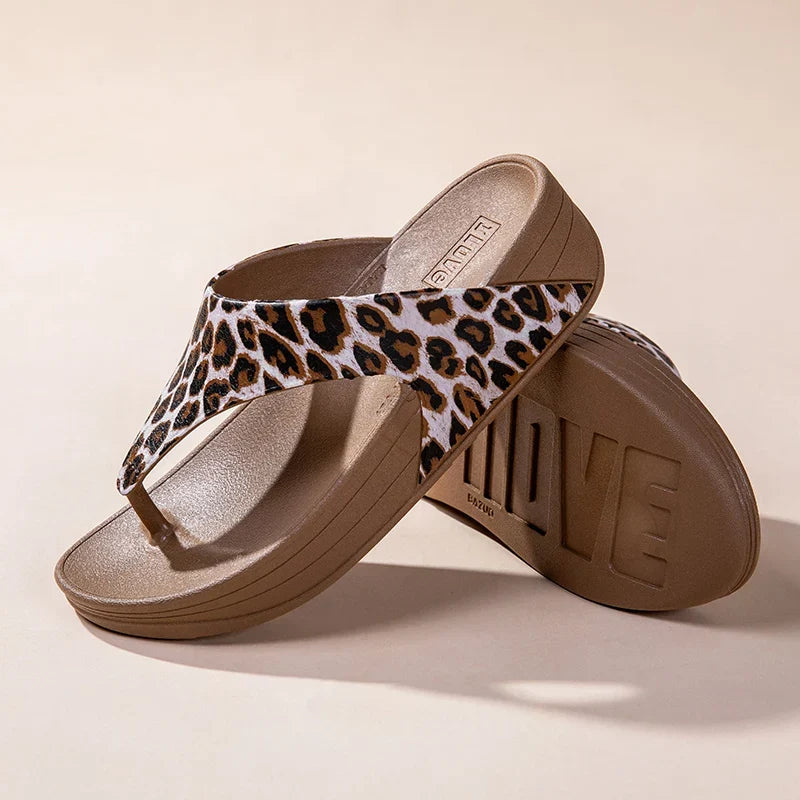 Ladies Large Size Summer Casual Sandals 2025 New Sle Thong Slippers Beachwear Anti-Slip Soft Bot Flip Flops