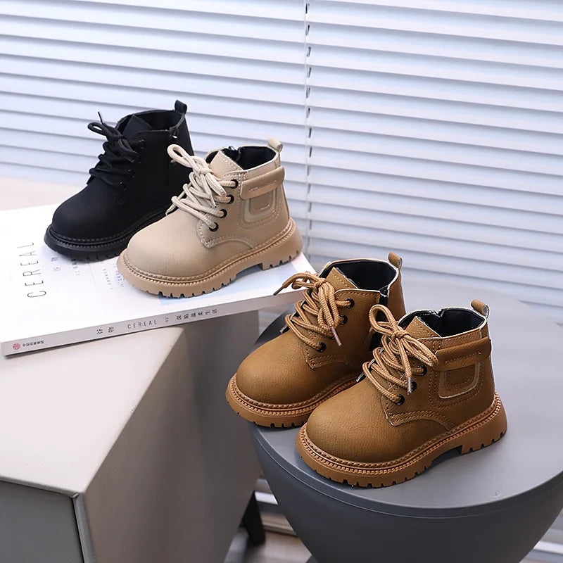 New 2025 Autumn Winter Baby Boots Toddler Fashion Ankle Boots Kids Shoes Boys Girls Snow Boots Children Soft Non-slip Short Boot