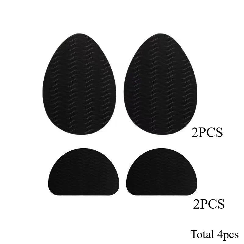 4 pieces of anti slip rubber shoe sole pads - can enhance stability, noise reduction, and protect shoe insoles