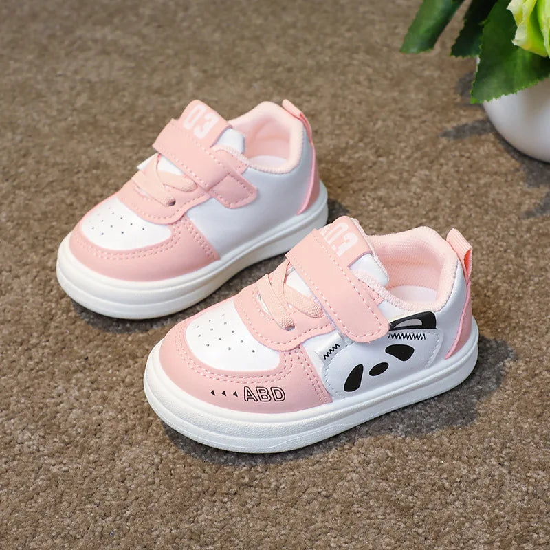 Kids Baby Sneakers Boys Girls Running Casual Footwear PU Leather Non-slip Toddler Kids Soft Comfortable Children Sports Footwear