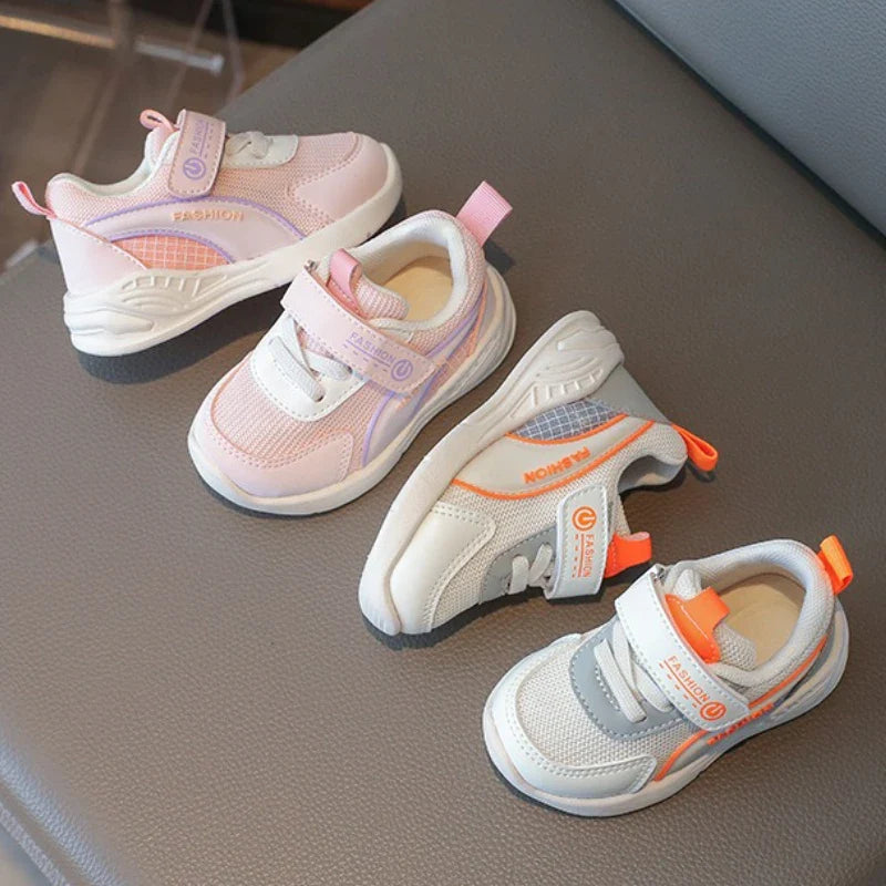 Brand Baby Shoe 2025 Spring New Soft Sole Walking Shoe Breathable Girl Sneakers Anti Slip Boy Running Shoe Kid Functional Shoes