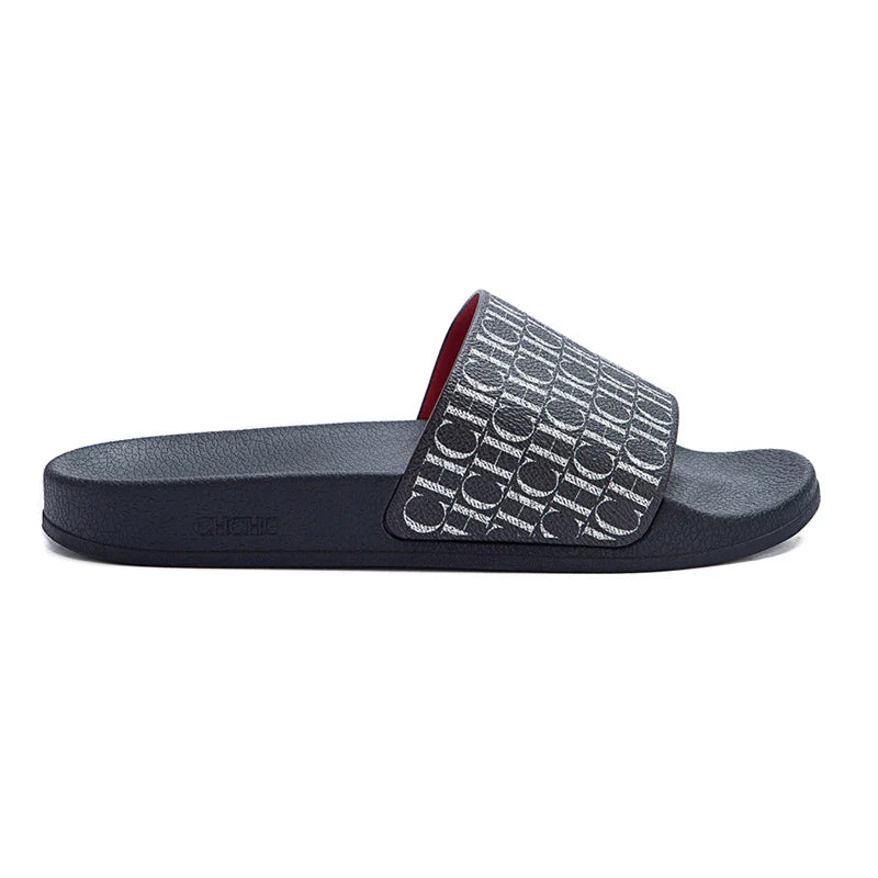 CH Women's Slippers Trendy Style Letter Print Design High Quality Beach Slippers Can Be Worn Out Premium Fashion Women's Casual