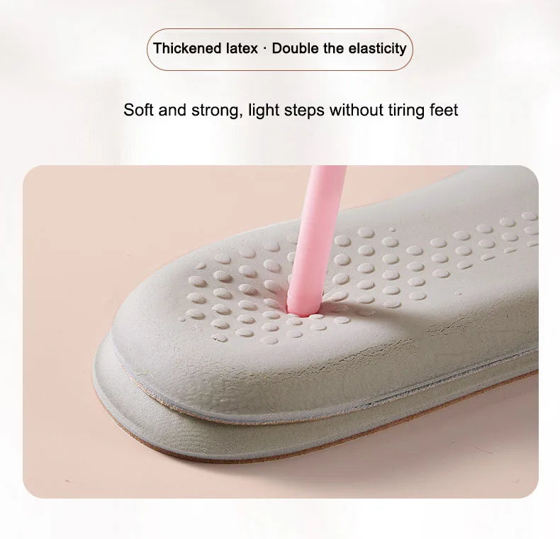 Leather Latex Sports Insole Cowhide Insoles for Shoes Arch Support Shoe Pads Shock Absorbing Plantar Fasciitis Template Inserts