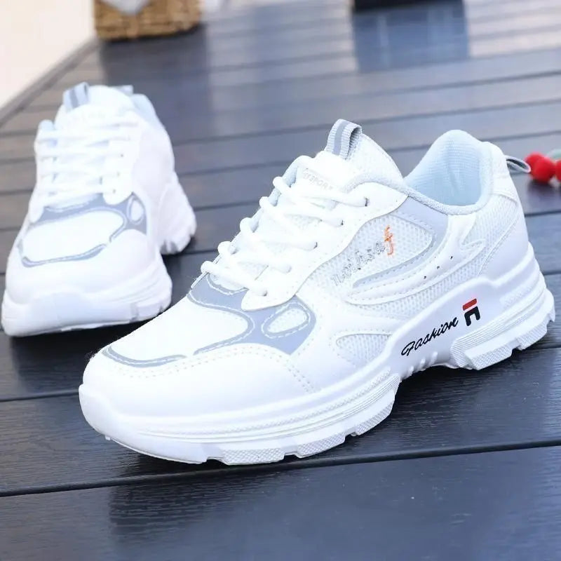 Maogu Running Shoes Fashion Breathable Walking Platform Athletic Shoe Sneaker Women Tennis Woman Fashion Women's White Sneakers