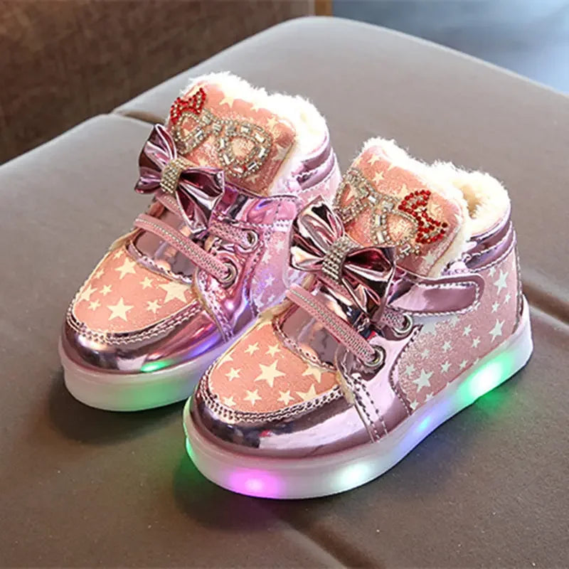 2023 Korean Version Breathable Flashing Light Night Casual Sneaker for Boy Kid Shoe for Girl Board Shoe Zapatos Niña Ботинки 부츠
