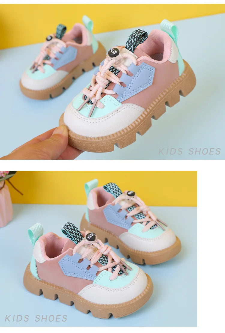 Baby Shoes 2026 New Fashion Casual Girls Boys Sneakers Lace Up Comfortable Breathable Tenis Shoes for Infant Walking Kids Shoes