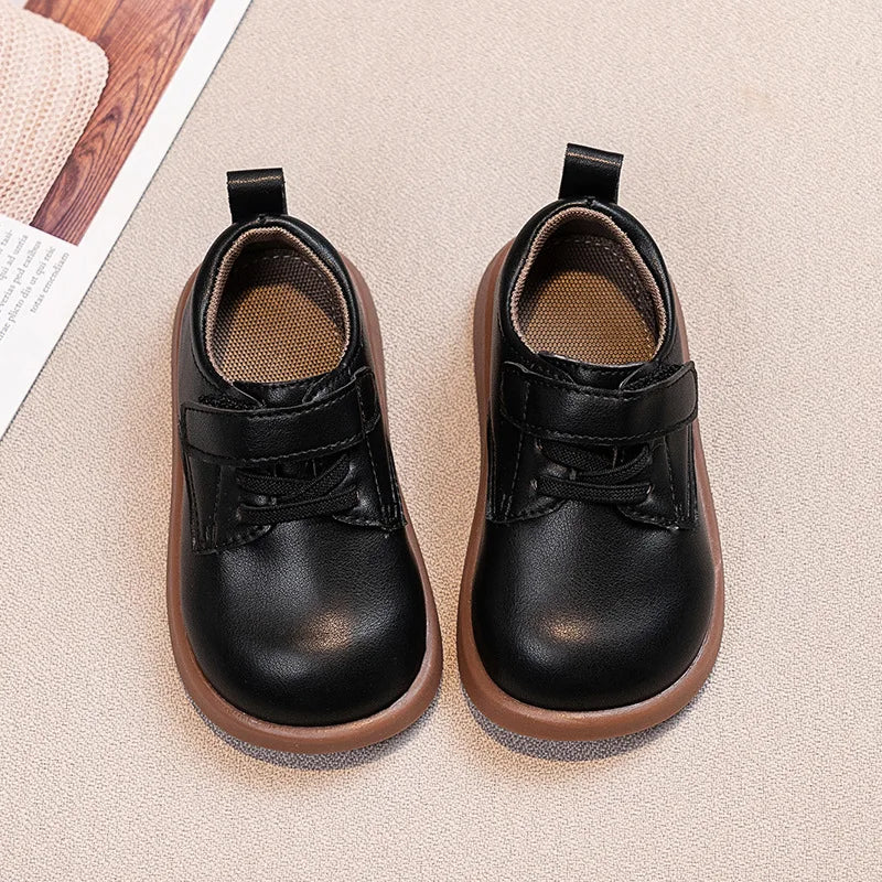 Kawaii Casual Shoe Fashion Childrens Shoes Baby Soft Sole Leather Shoes Toddler Walking Shoes Non Slip British Style Casual New
