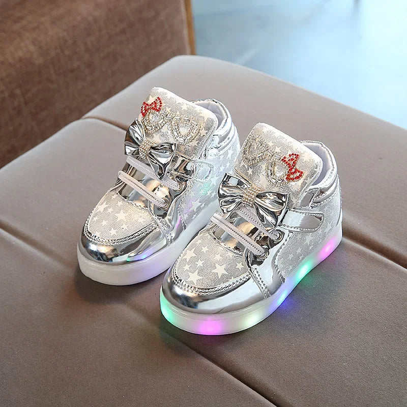 2023 Korean Version Breathable Flashing Light Night Casual Sneaker for Boy Kid Shoe for Girl Board Shoe Zapatos Niña Ботинки 부츠