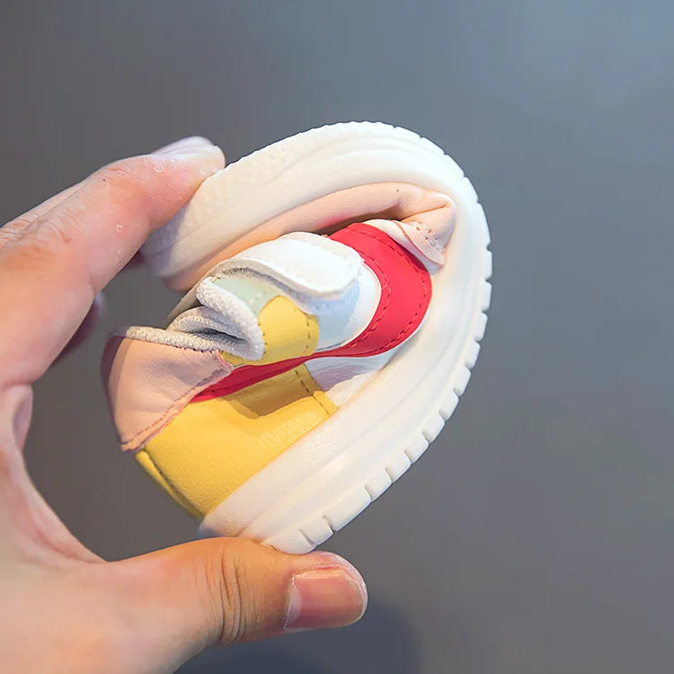 Baby Shoes Infants Boys Girls Childrens Sneakers Kids Baby Shoes Leather Shoes Soft Soles Flat Childrens Sports Shoes Fashion