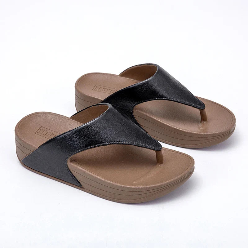 Ladies Large Size Summer Casual Sandals 2025 New Sle Thong Slippers Beachwear Anti-Slip Soft Bot Flip Flops