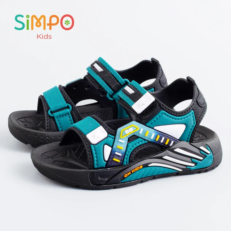 One Pairs of Summer Kids' Sandals Unisex Soft Bottom Casual Beach Shoes for Primary School Students