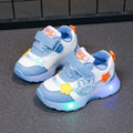 2025 New Arrival Boys Girls Kids Light Up Sneakers Waterproof Leather Sports Shoes Children Running Shoes