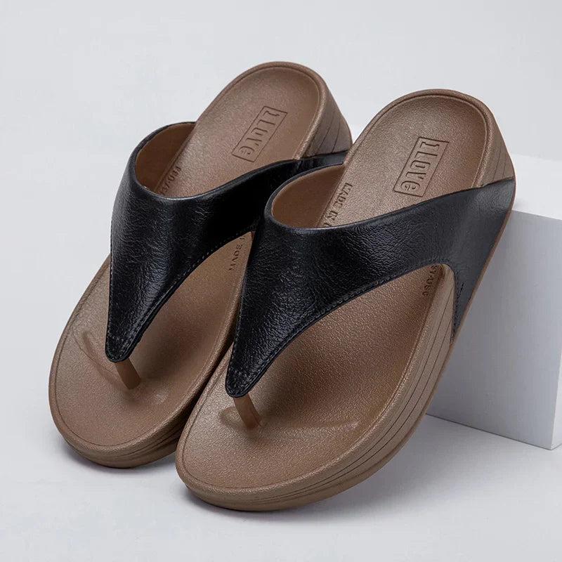 Ladies Large Size Summer Casual Sandals 2025 New Sle Thong Slippers Beachwear Anti-Slip Soft Bot Flip Flops