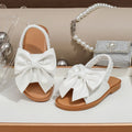 Simple Kids Sandals Summer New Style Girls' Shoes Fashionable Child Slippers Anti Slip Girls Sandals Bow Girls' Slippers