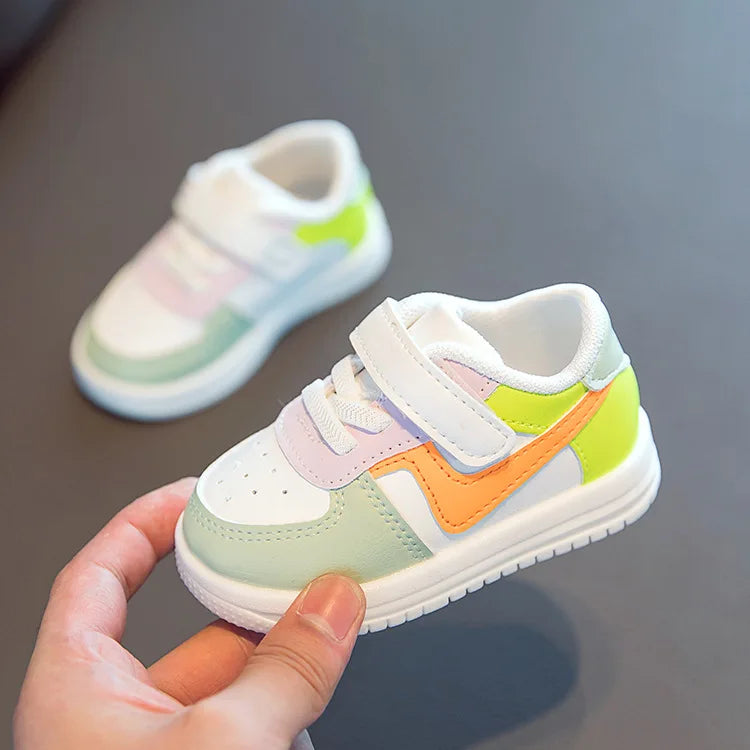 Baby Shoes Infants Boys Girls Childrens Sneakers Kids Baby Shoes Leather Shoes Soft Soles Flat Childrens Sports Shoes Fashion