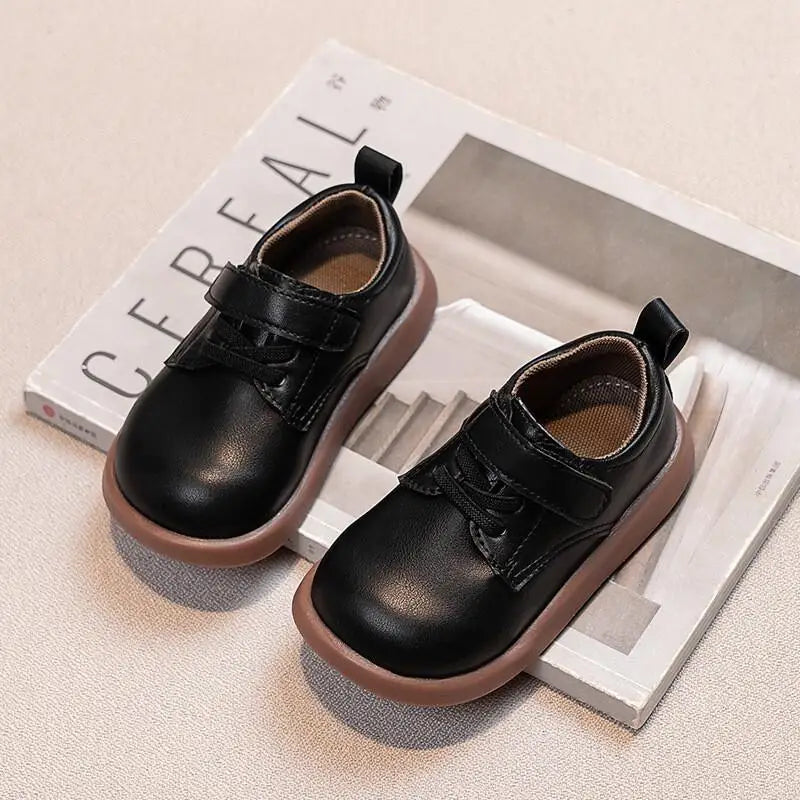 Kawaii Casual Shoe Fashion Childrens Shoes Baby Soft Sole Leather Shoes Toddler Walking Shoes Non Slip British Style Casual New