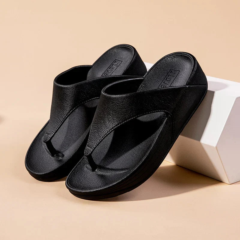 Ladies Large Size Summer Casual Sandals 2025 New Sle Thong Slippers Beachwear Anti-Slip Soft Bot Flip Flops