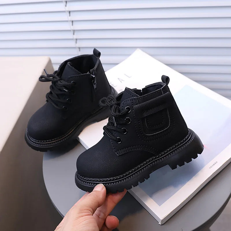 New 2025 Autumn Winter Baby Boots Toddler Fashion Ankle Boots Kids Shoes Boys Girls Snow Boots Children Soft Non-slip Short Boot