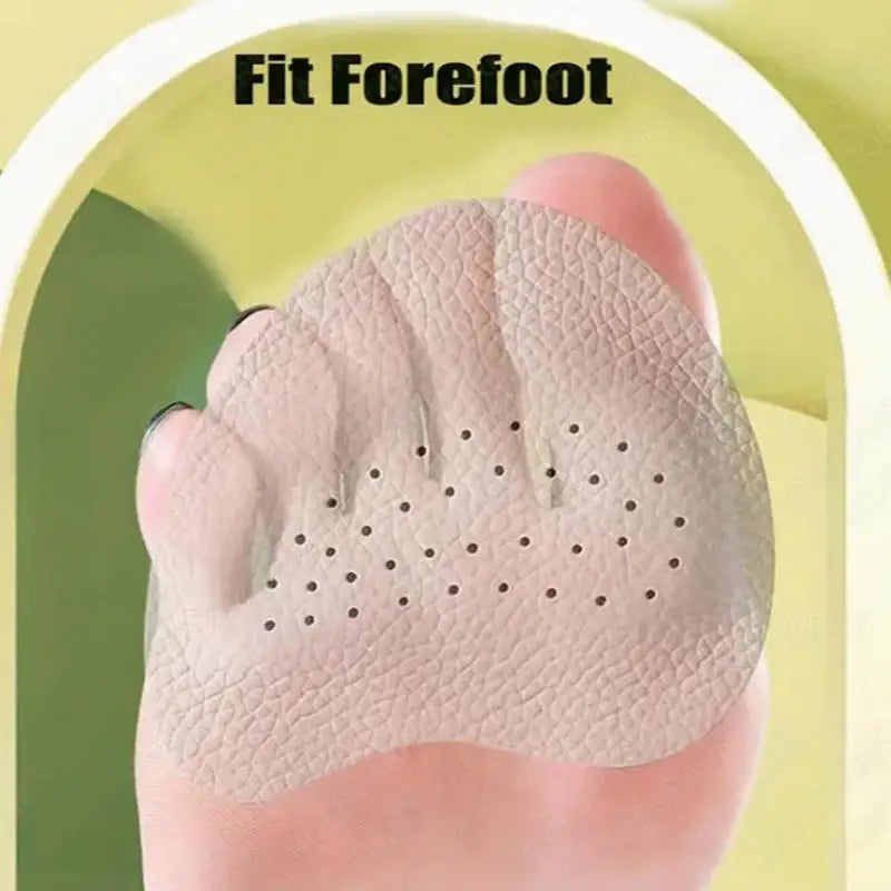 2Pairs Sandals Anti-slip Stickers Forefoot Pad Women High Heels Pain Relief Insert Insoles Toe Cushion Foot Care Shoes Pad