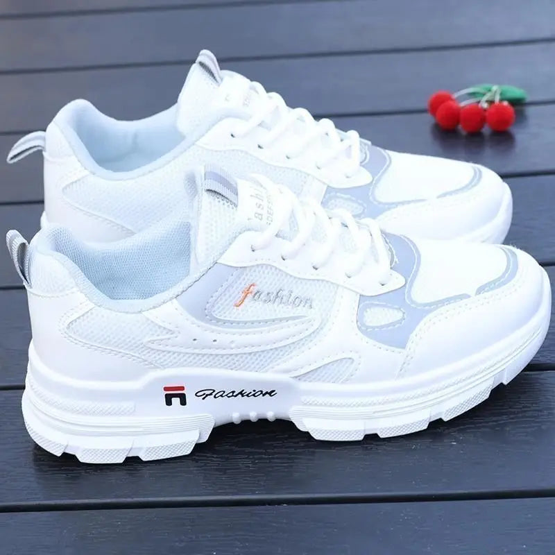 Maogu Running Shoes Fashion Breathable Walking Platform Athletic Shoe Sneaker Women Tennis Woman Fashion Women's White Sneakers