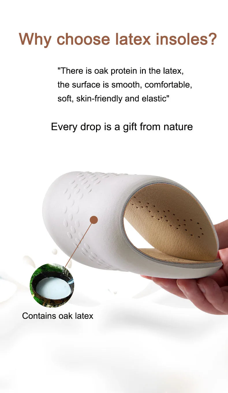 Leather Latex Sports Insole Cowhide Insoles for Shoes Arch Support Shoe Pads Shock Absorbing Plantar Fasciitis Template Inserts