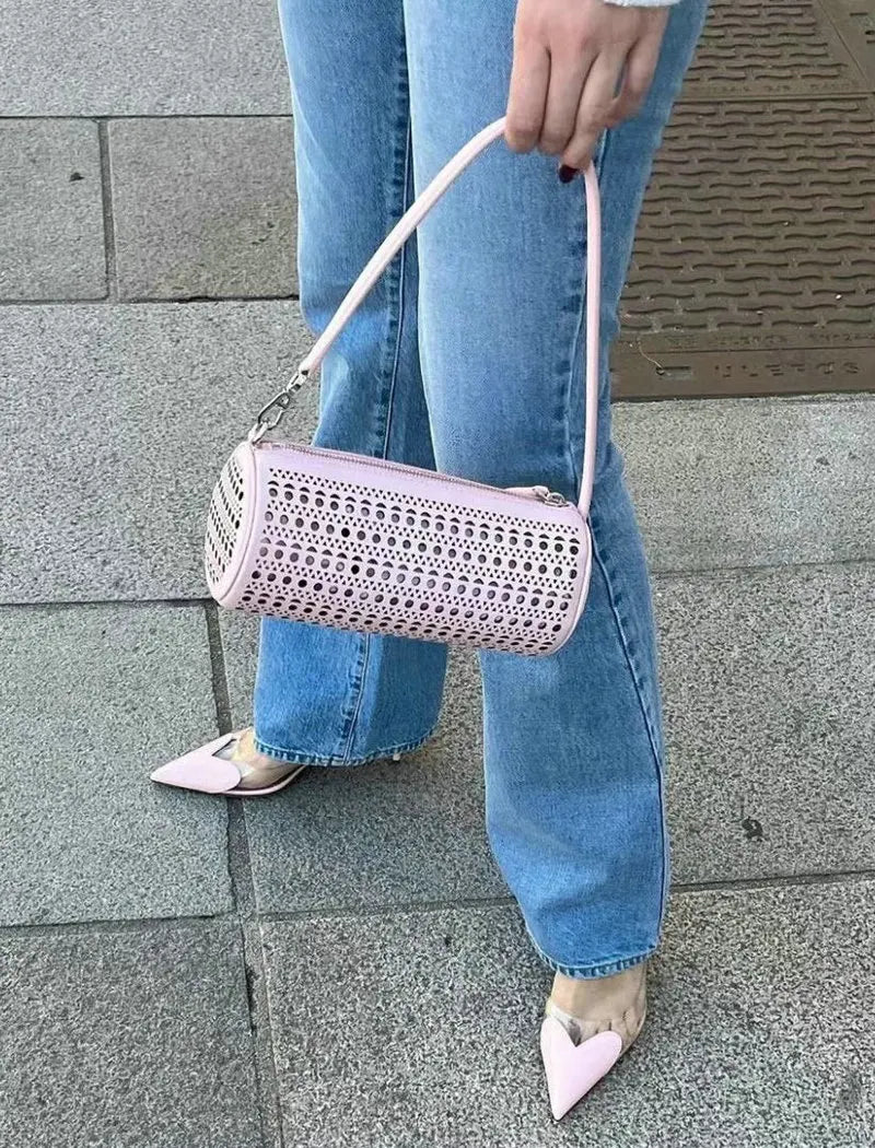 European Summer New Women'S Sandals Pointy Thin Heels High Heels Back Empty Head Transparent Film Fashion Women Pumps