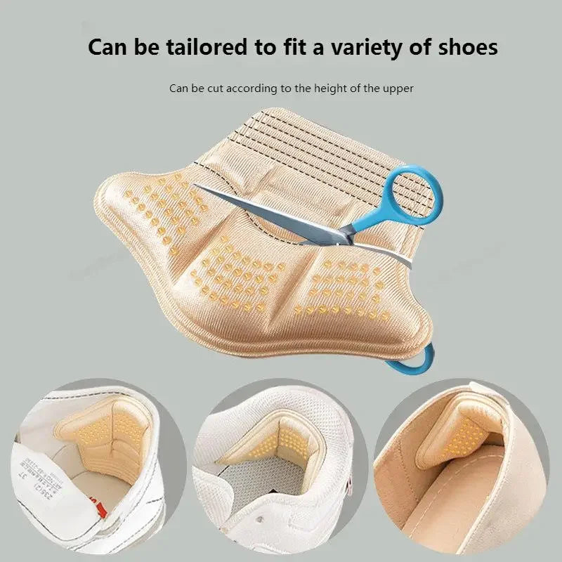 1Pair Heel Stickers Heel Protectors Sneakers Shrinking Size Insoles Anti-wear Feet Shoe Pads Adjust Size Heel Cushion Inserts
