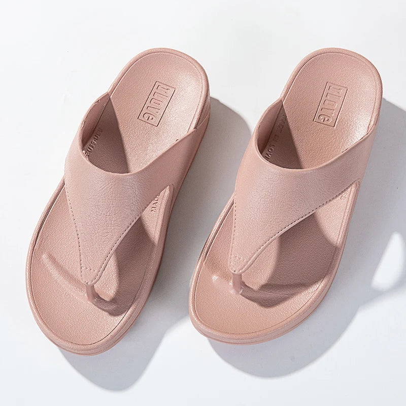 Ladies Large Size Summer Casual Sandals 2025 New Sle Thong Slippers Beachwear Anti-Slip Soft Bot Flip Flops