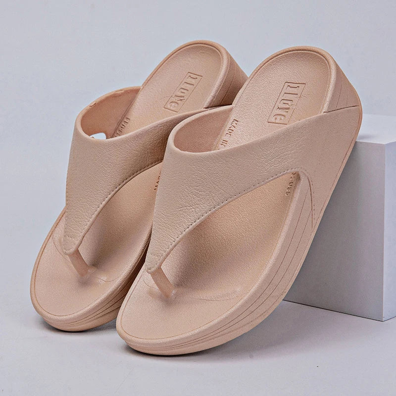 Ladies Large Size Summer Casual Sandals 2025 New Sle Thong Slippers Beachwear Anti-Slip Soft Bot Flip Flops