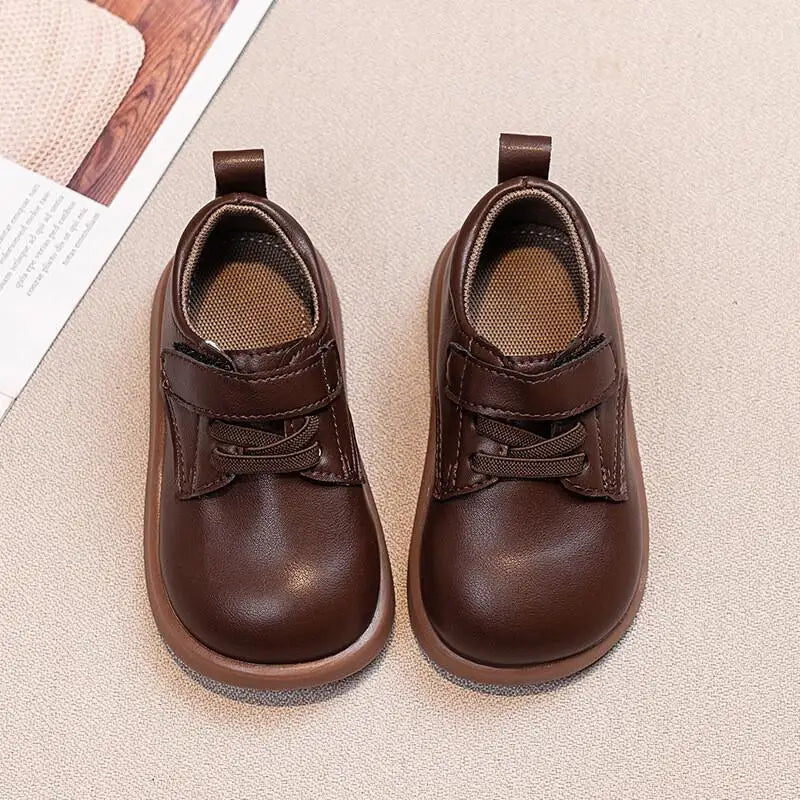 Kawaii Casual Shoe Fashion Childrens Shoes Baby Soft Sole Leather Shoes Toddler Walking Shoes Non Slip British Style Casual New