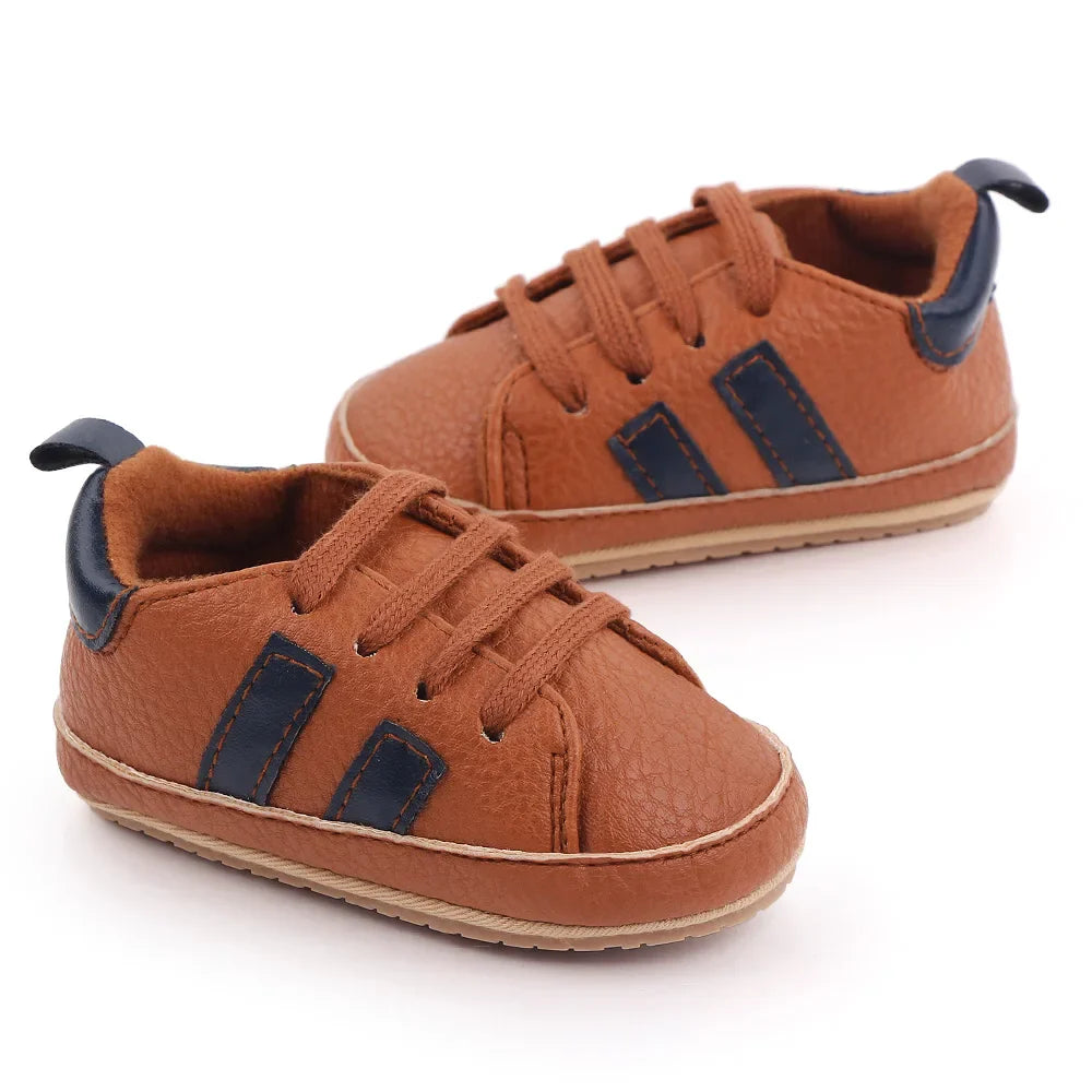 Baby Casual Shoes for Spring and Autumn TPR Sole Anti-slip High Quality PU Hot Selling Multiple choice 2023 Baby New Fashion