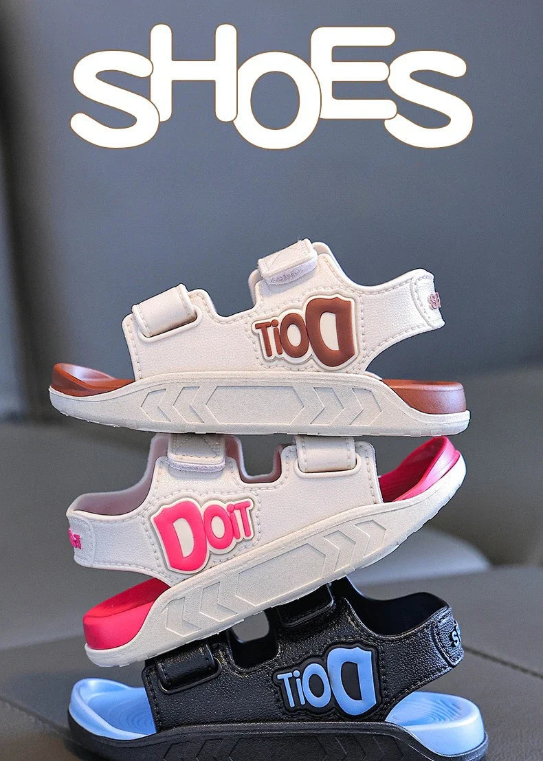 Child sandals new summer fashion open-toe shoes boys girls Lightweight Breathable Casual beach shoes students kids Flat sandals