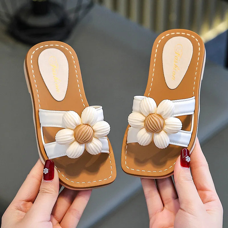 Children Slippers Kids Summer Cartoon Beach Shoes Girls Baby Soft Sole Non-Slip