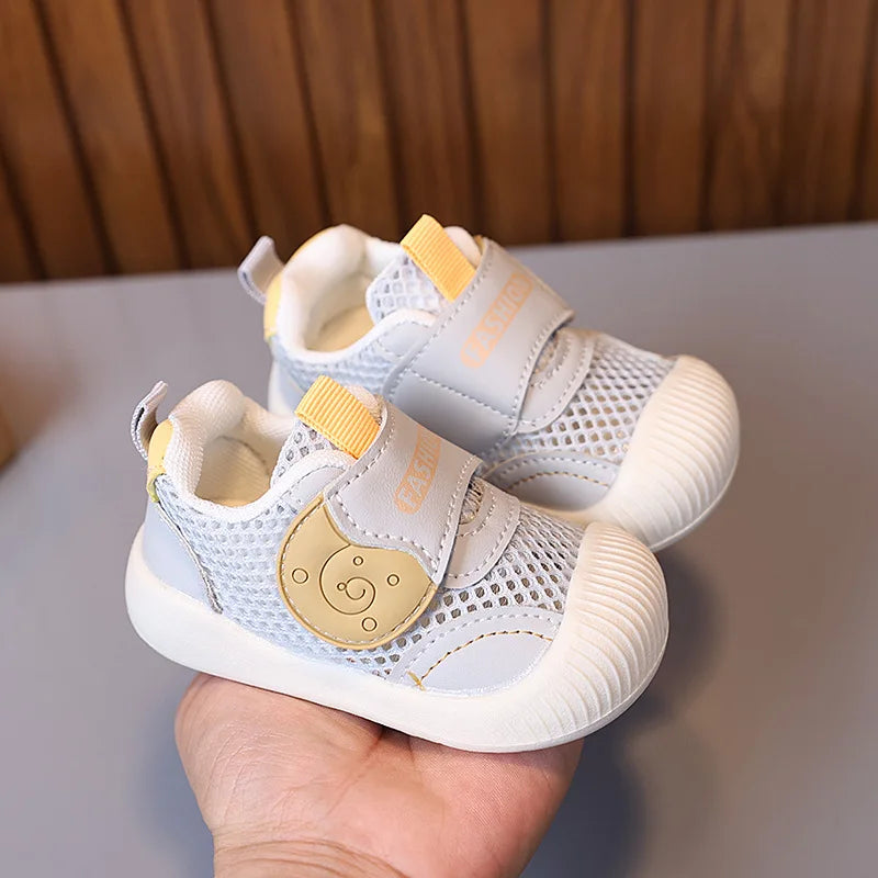 Kid Sneakers 2025autumn New Breathable Baby Shoe Soft Sole Walking Shoe Mesh Girl Sneakers Allmatch Kid Shoes Кроссовки Детские