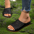 2025 Summer New Casual Hollow Flower Breathable Lightweight Women's Slippers Fashion Sandals Anti slip Women's Shoes