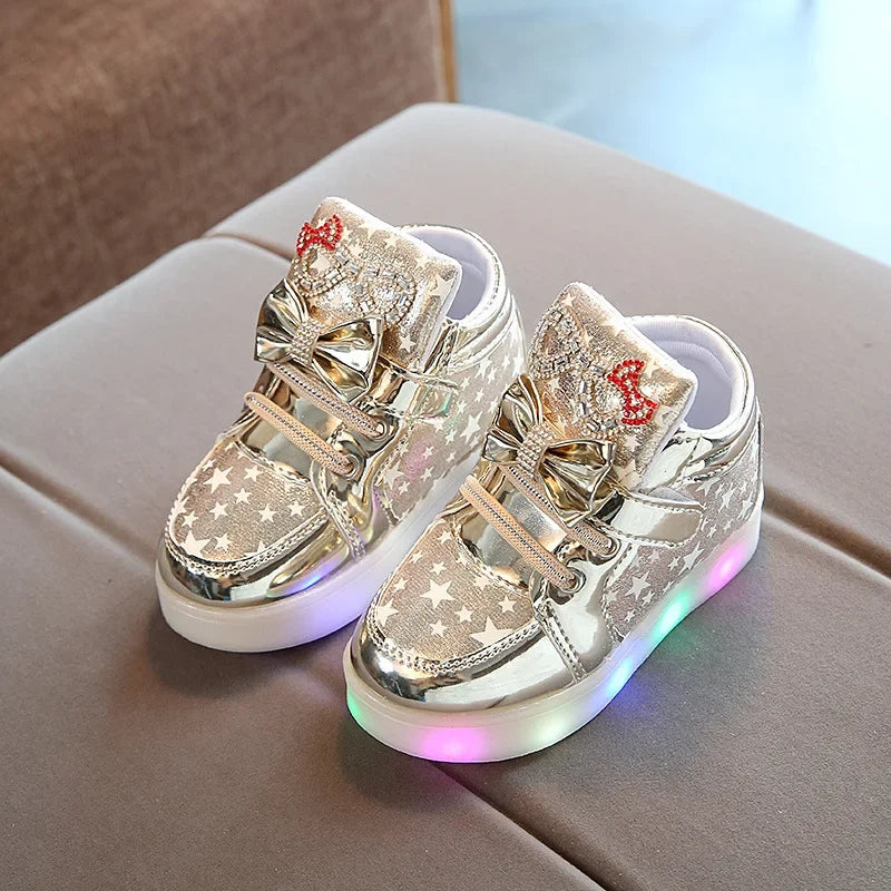 2023 Korean Version Breathable Flashing Light Night Casual Sneaker for Boy Kid Shoe for Girl Board Shoe Zapatos Niña Ботинки 부츠