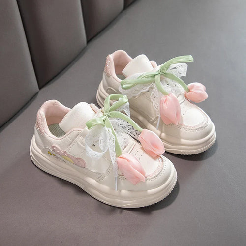 2025 Fashionable Comfortable Spring Autumn Children's Floral Casual Sneakers for Girls Children's Sports Shoe