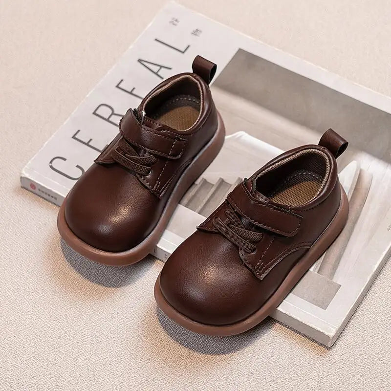 Kawaii Casual Shoe Fashion Childrens Shoes Baby Soft Sole Leather Shoes Toddler Walking Shoes Non Slip British Style Casual New