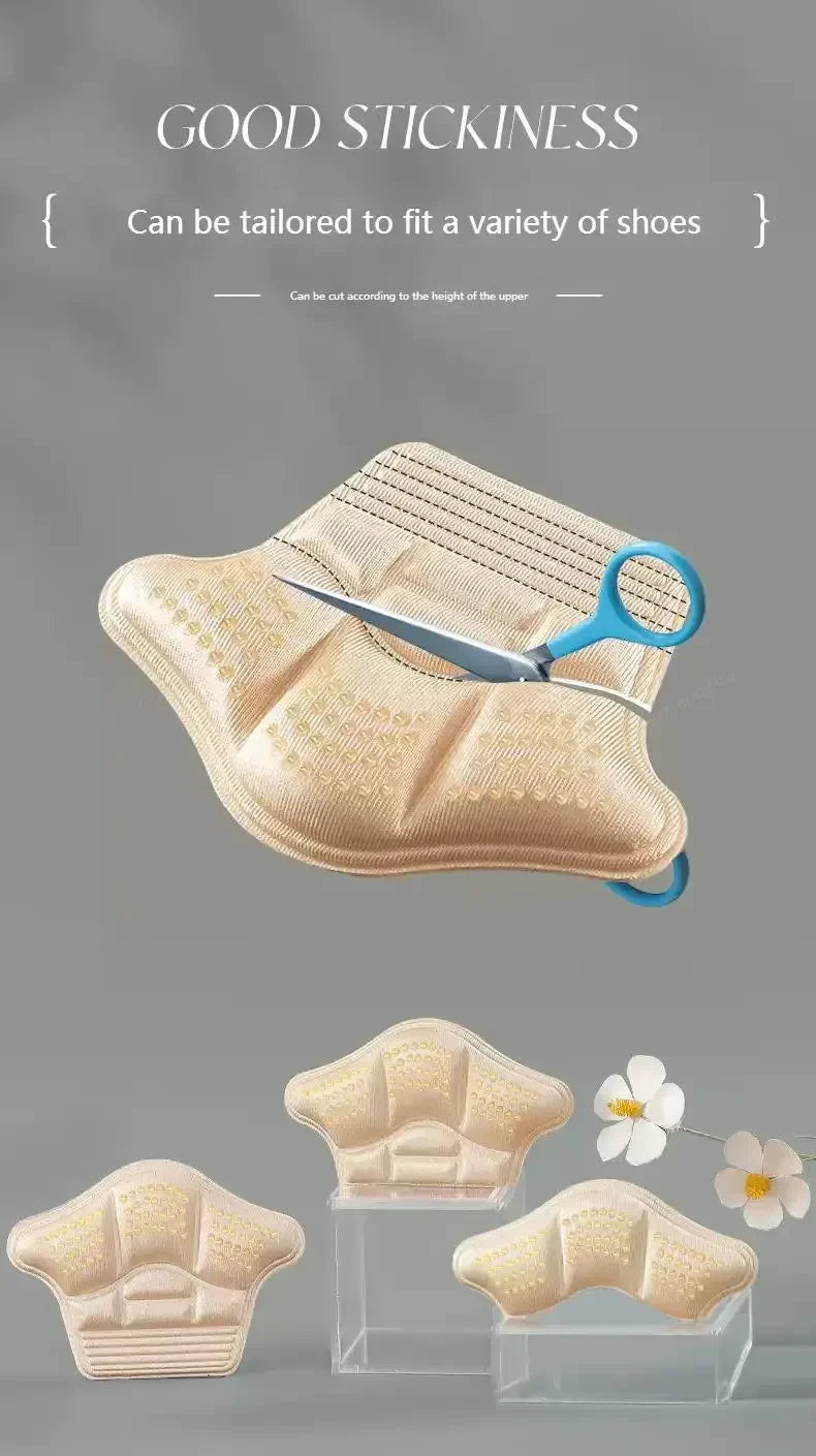1Pair Heel Stickers Heel Protectors Sneakers Shrinking Size Insoles Anti-wear Feet Shoe Pads Adjust Size Heel Cushion Inserts