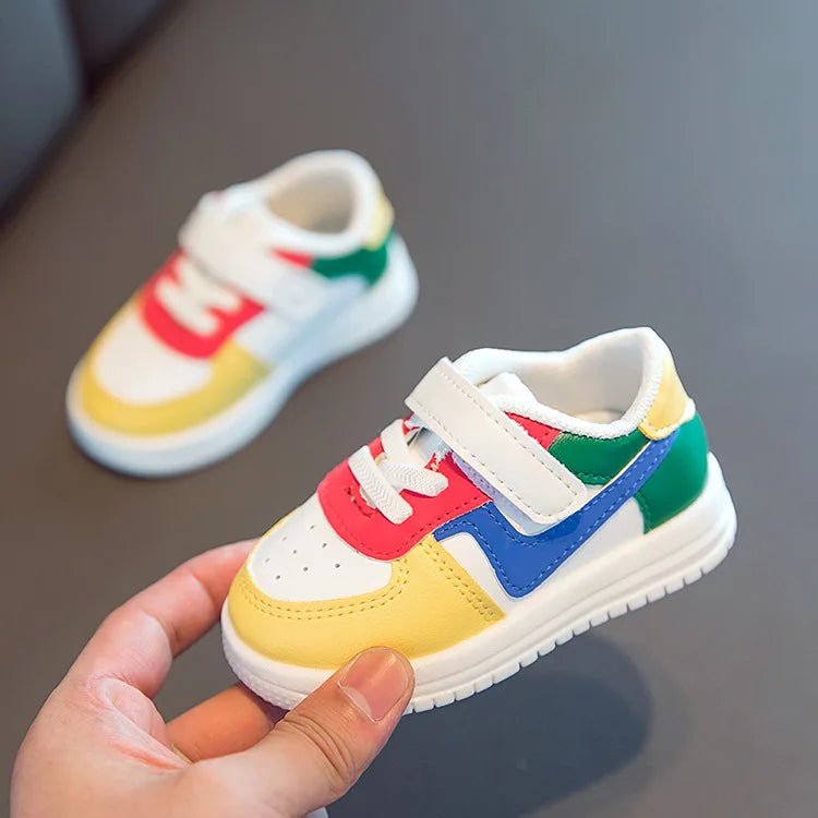 Baby Shoes Infants Boys Girls Childrens Sneakers Kids Baby Shoes Leather Shoes Soft Soles Flat Childrens Sports Shoes Fashion