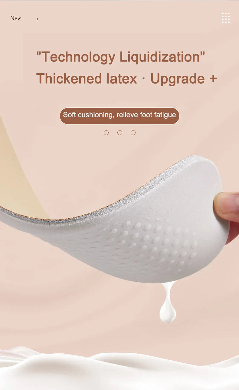 Leather Latex Sports Insole Cowhide Insoles for Shoes Arch Support Shoe Pads Shock Absorbing Plantar Fasciitis Template Inserts