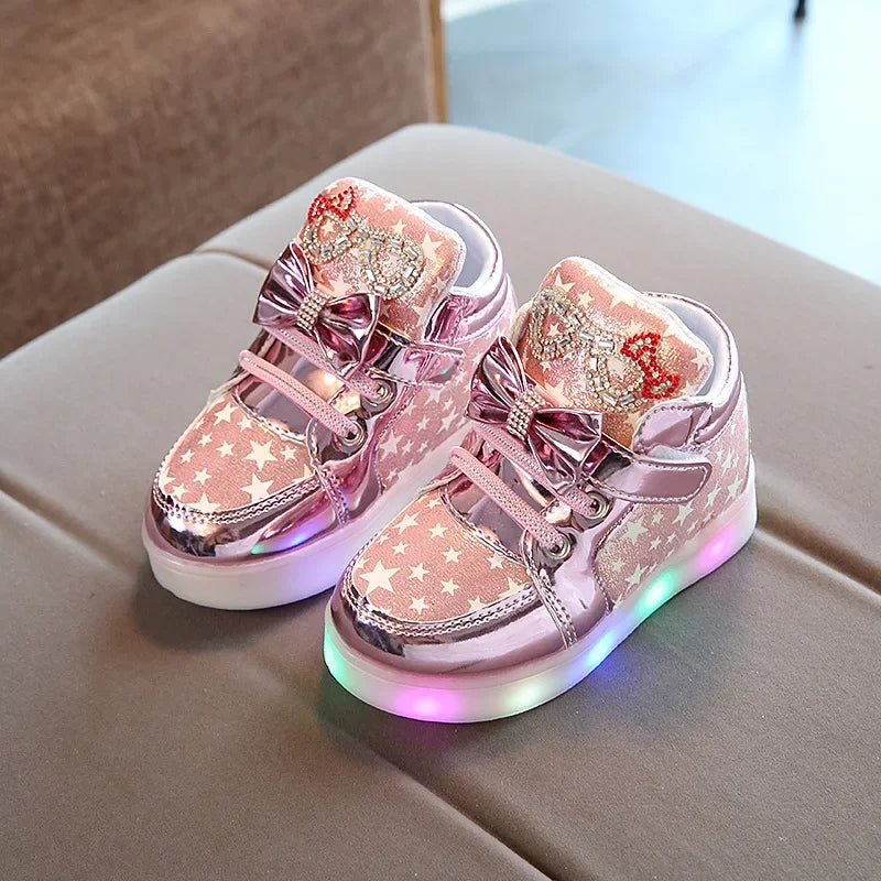 2023 Korean Version Breathable Flashing Light Night Casual Sneaker for Boy Kid Shoe for Girl Board Shoe Zapatos Niña Ботинки 부츠