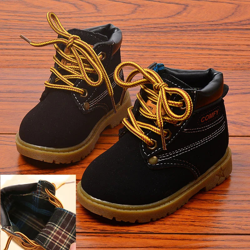 Autumn Winter Baby Boots Toddler Fashion Boots Kids Shoes Boys Girls Snow Boots Girls Boys Plush Fashion Boots Shoes Size